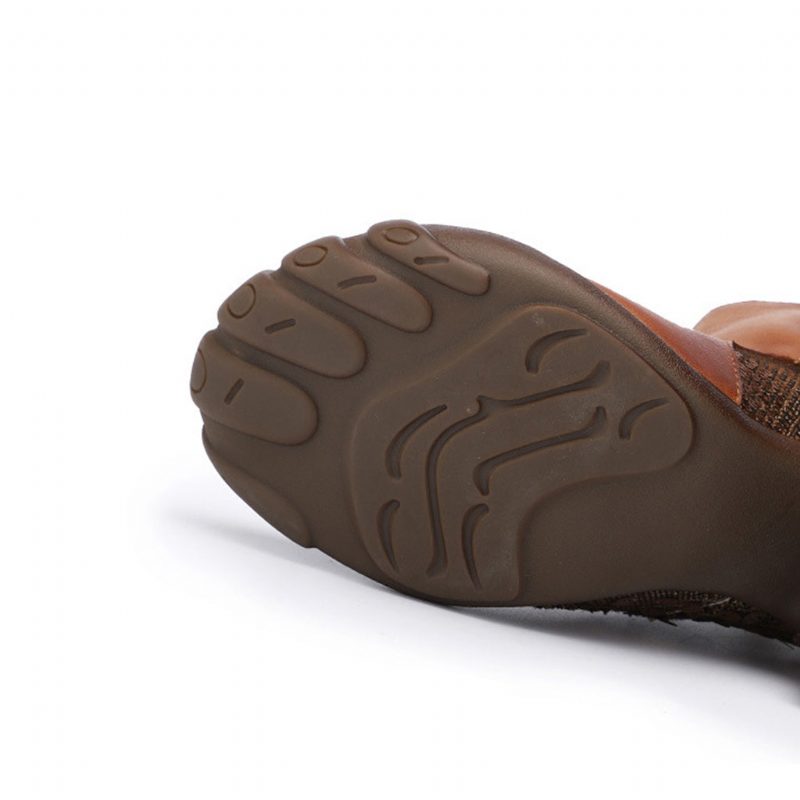 Herfst Winter Enkellaarsjes Vijfvinger Retro Leer | Cadeau Schoenen