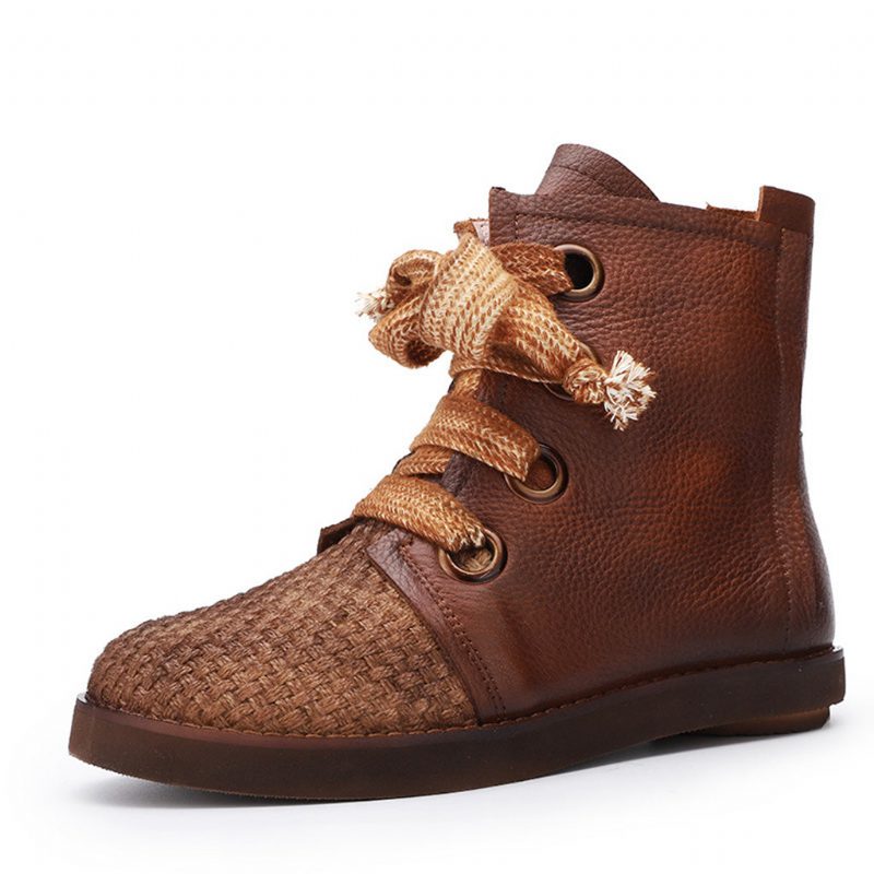 Leren Comfortabele Winterlaarzen Voor Dames | Cadeau Schoenen