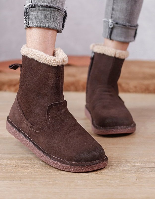Winter Comfortabele Warme Suède Bont Laarzen