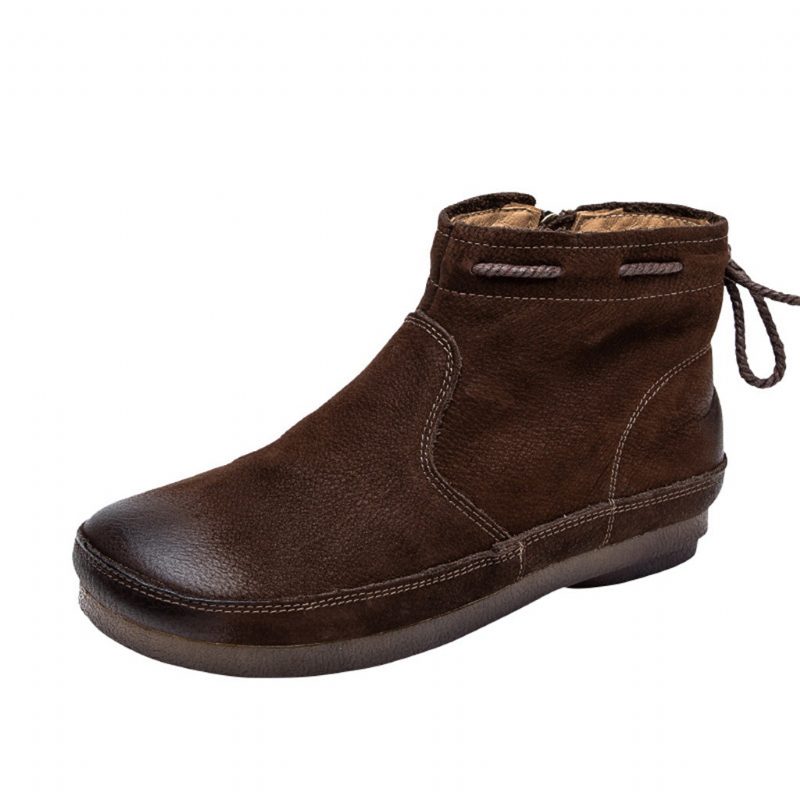 Winter Retro Leren Damesschoenen | Cadeau Schoenen