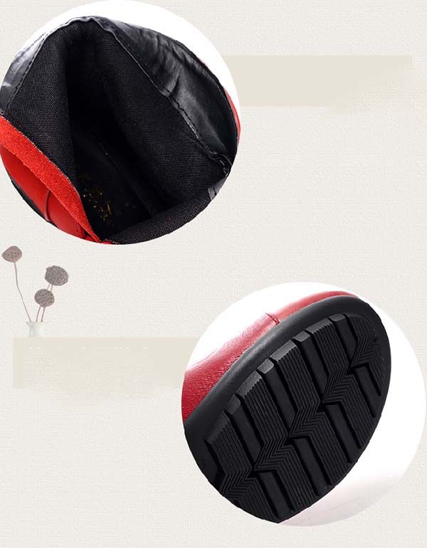 Chunky Laarzen In Etnische Stijl Voor Dames