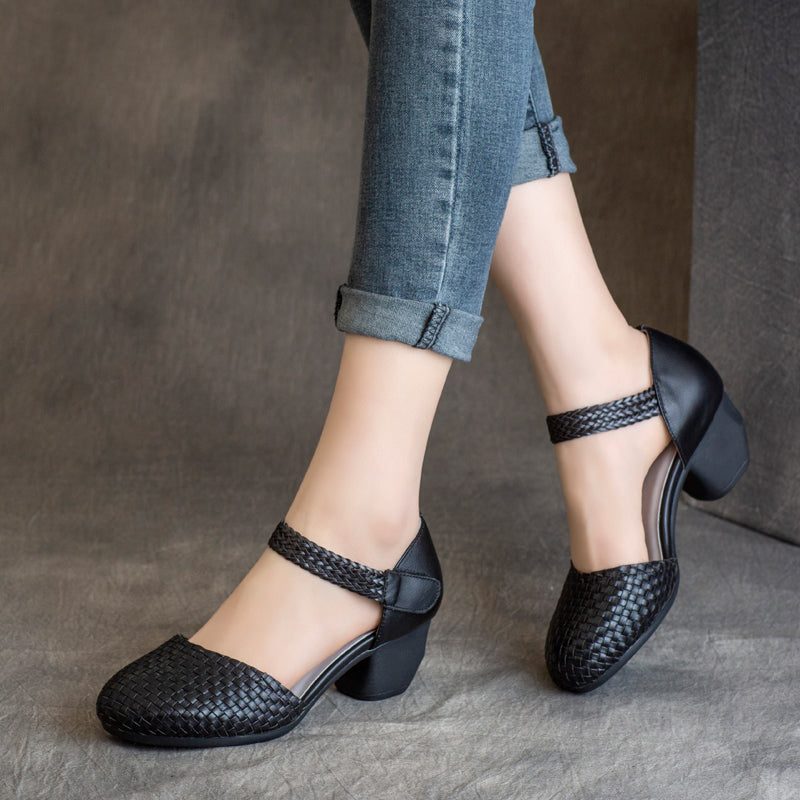 Dames Handgemaakte Zomer Chunky Schoenen
