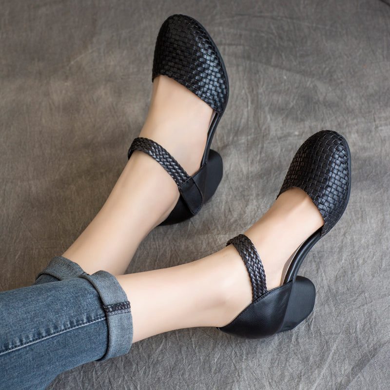 Dames Handgemaakte Zomer Chunky Schoenen