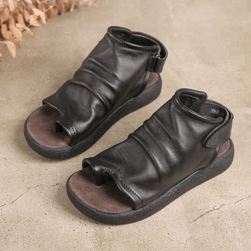 Handgemaakte Retro Sandalen Met Slingback Voor De Zomer