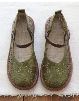 Platform Wild Head Zomer Retro Leren Schoenen