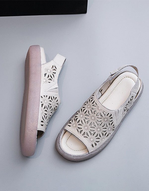 Zomer Open Teen Klittenband Platte Sandalen