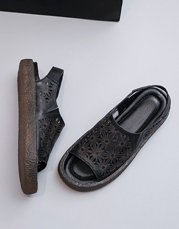Zomer Open Teen Klittenband Platte Sandalen