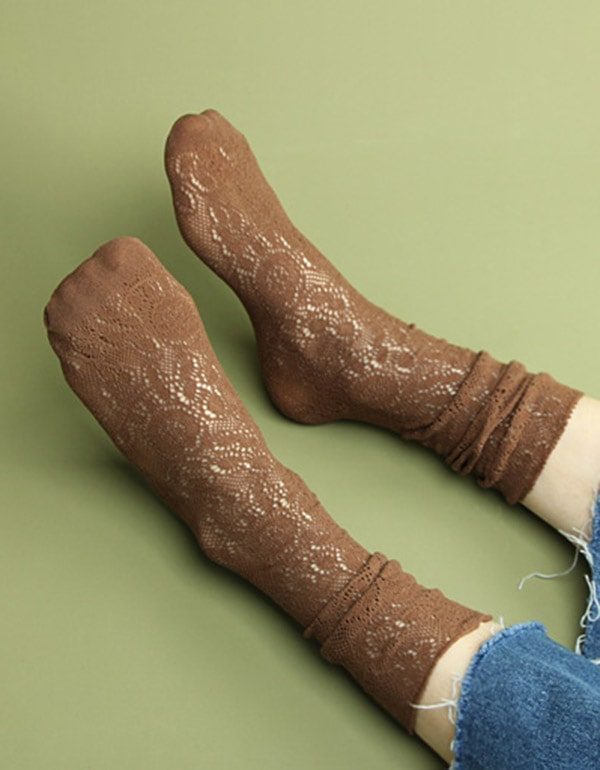 2 Paar Zomerse Vintage Kanten Damessokken