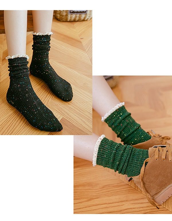 3 Paar Herfst Winter Retro Lange Katoenen Sokken
