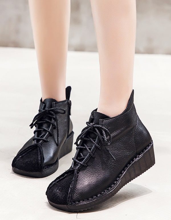 Etnische Handgemaakte Schoenen Van Zacht Leer Dames