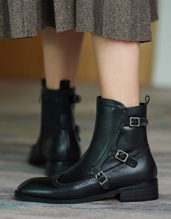 Brock Britse Stijl Oxford-laarzen Voor Dames