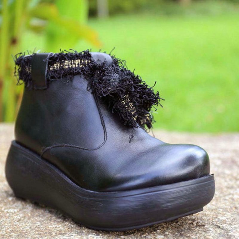 Wedge Waterdichte Retro Dameslaarzen | Cadeau Schoenen