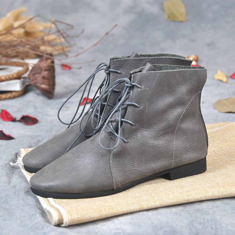 Antislip Retro Enkellaarsjes | Cadeau Schoenen