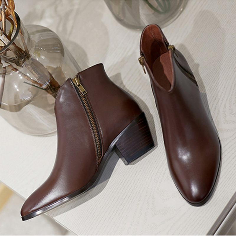 Handgemaakte Retro Britse Korte Laarzen | Cadeau Schoenen