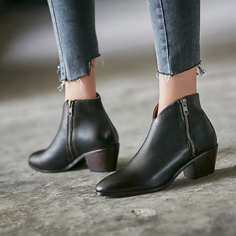 Handgemaakte Retro Britse Korte Laarzen | Cadeau Schoenen
