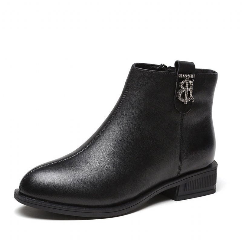Herfst Winter Casual Wilde Dames Enkellaarsjes Met Lage Hakken | Cadeau Schoenen