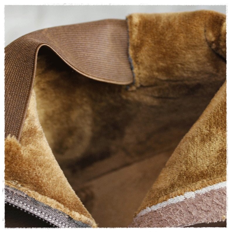 Leren Plateaulaarzen Met Dikke Bodem | Cadeau Schoenen