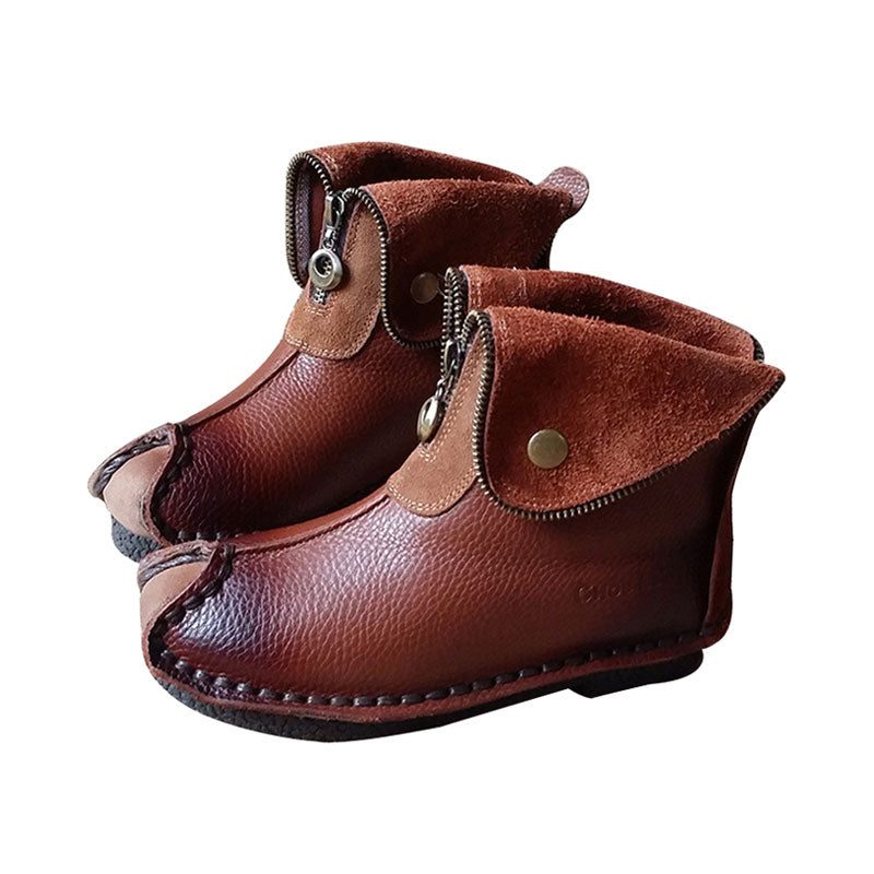 Retro Etnische Comfortabele Dameslaarzen Met Korte Buis | Cadeauschoenen