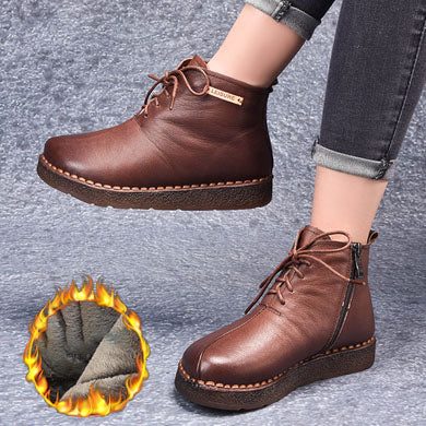 Retro Nieuwe Handgemaakte Leren Laarzen | Cadeau Schoenen