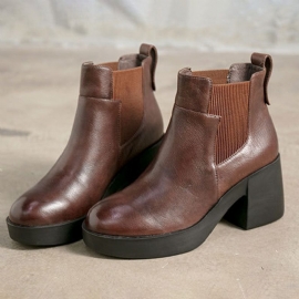 Retro Platform Waterdichte Laarzen | Cadeau Schoenen