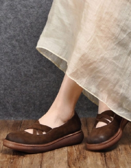 Comfortabele Loafers Met Gekruiste Bandjes