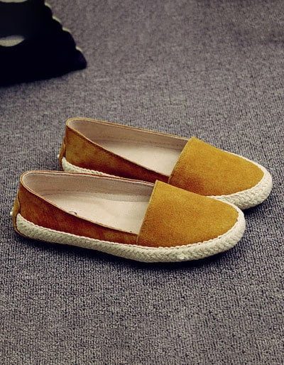 Eenvoudige Handgemaakte Comfortabele Platte Loafers