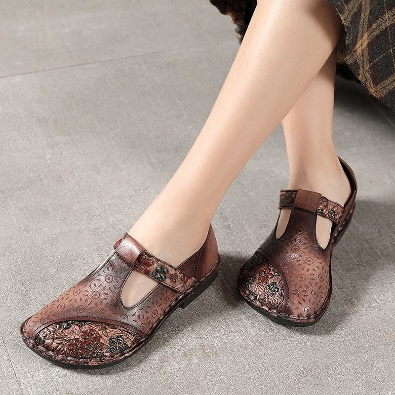 Handgemaakte Dames Retro Schoenen