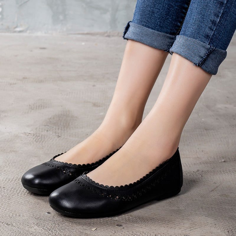 Handgemaakte Platte Schoenen Pumps