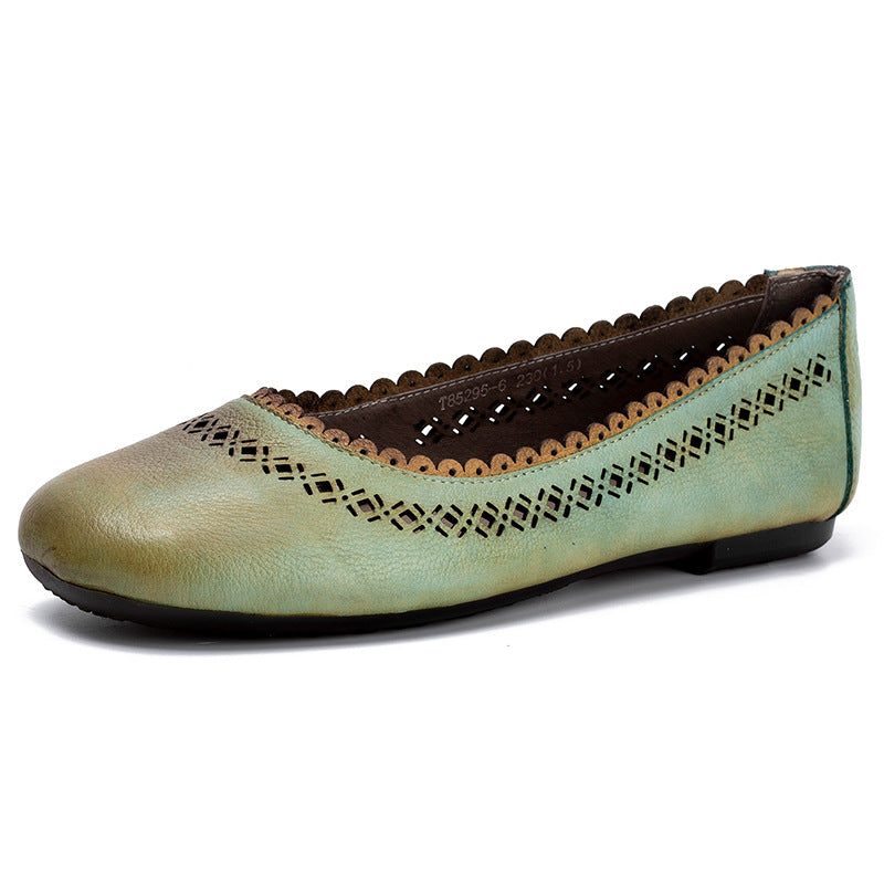 Handgemaakte Platte Schoenen Pumps