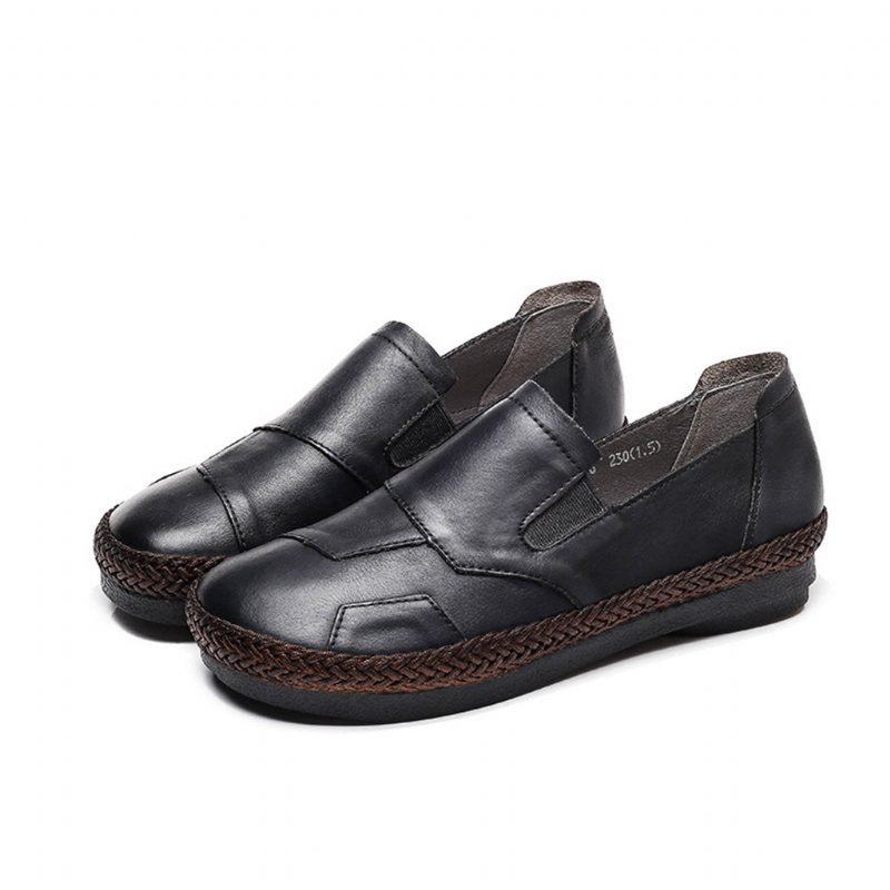 Handgemaakte Retro Platte Damesschoenen | Cadeau Schoenen