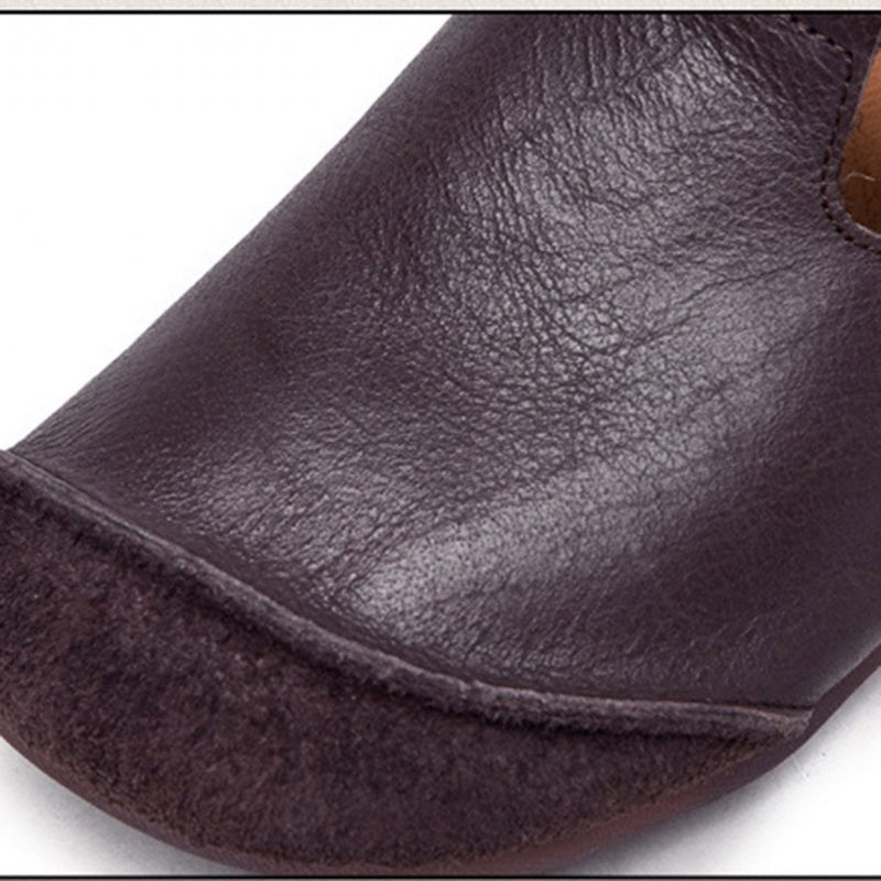 Leren Retro Zachte Platte Schoenen