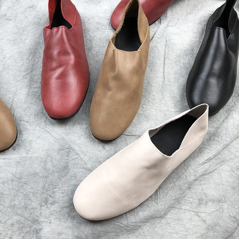 Retro Eenvoudige Platte Damesschoenen | Cadeau Schoenen