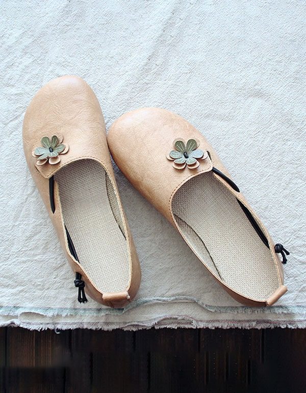 Retro Ronde Kop Comfortabele Platte Schoenen