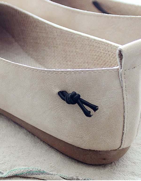 Retro Ronde Kop Comfortabele Platte Schoenen