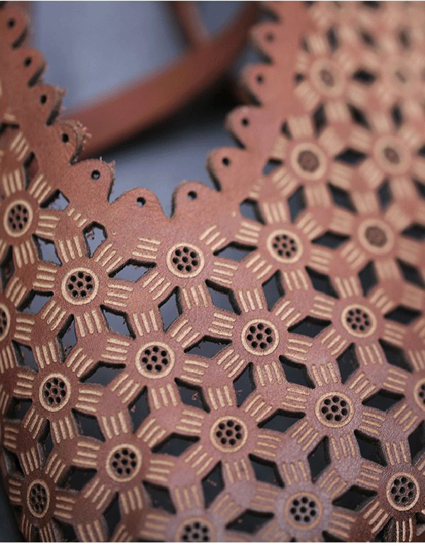 Zomer Bloemenband Retro Leren Platte Schoenen