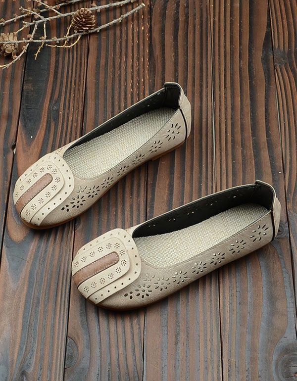 Zomer Eenvoudige Ademende Retro Platte Schoenen