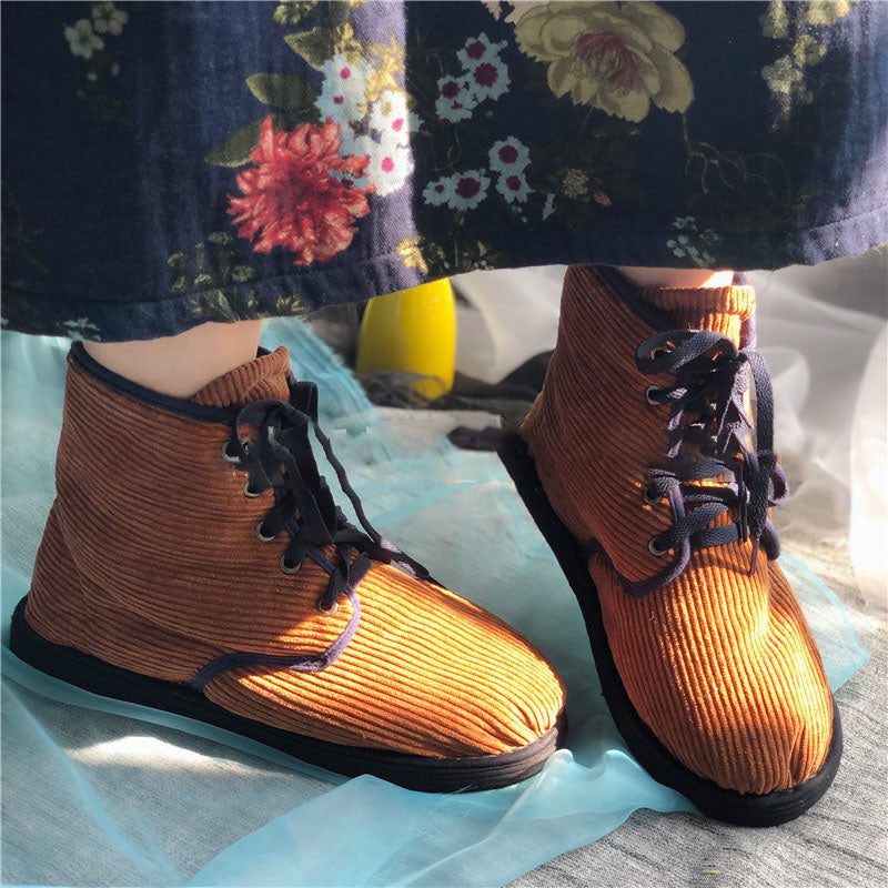 Handgemaakte Comfortabele Stoffen Schoenen |34-43