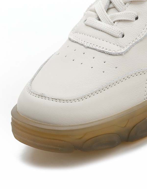 Comfortabele Casual Leren Damessneakers