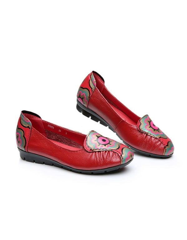 Damesschoenen In Etnische Stijl Met Retroprint