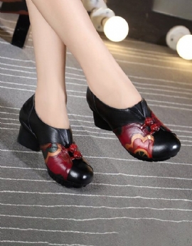 Handgemaakte Retro Bedrukte Etnische Schoenen | Cadeau Schoenen