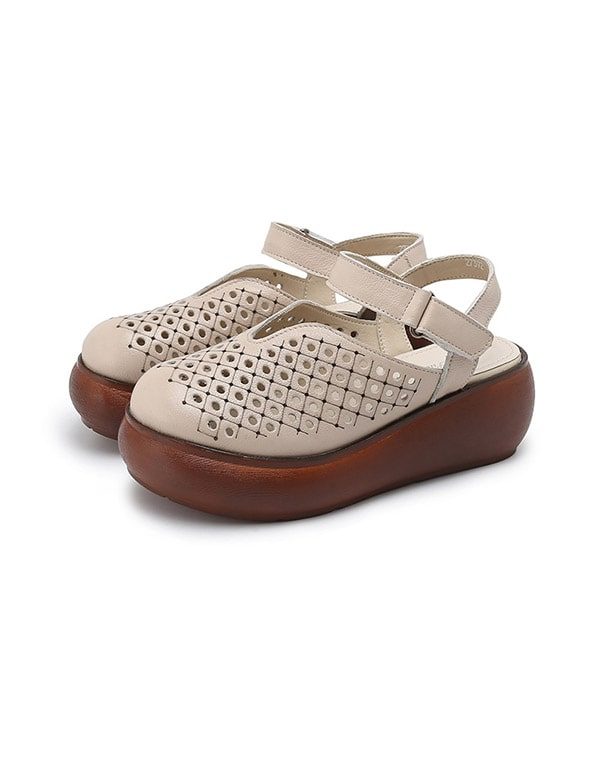 Retro Slingback-sandalen Voor Dames