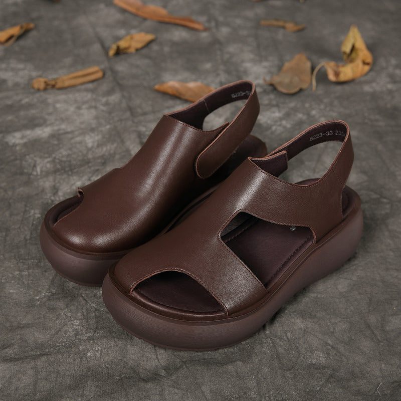 Zomersandalen Met Slingback En Plateauzool