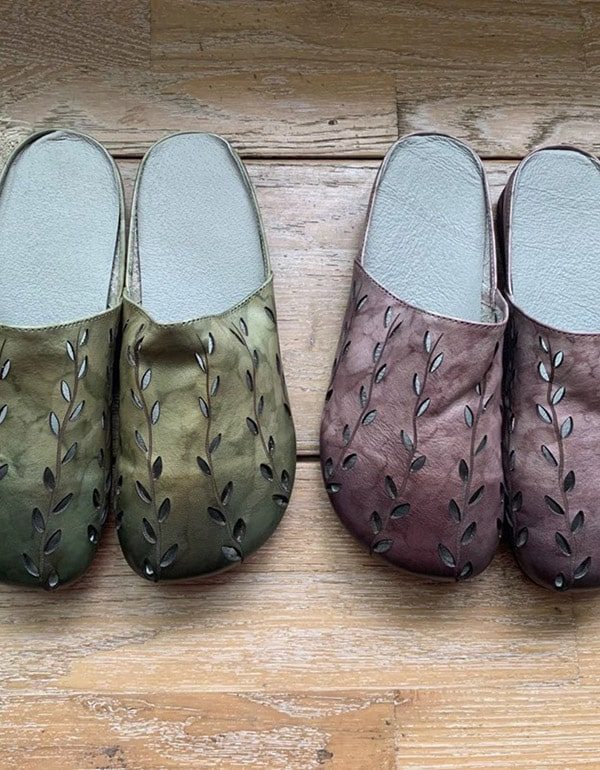 Comfortabele Slip On Dames Retro Pantoffels