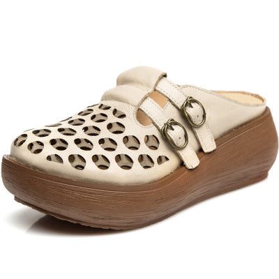Zomer Holle Handgemaakte Sleehak Pantoffels | Cadeau Schoenen