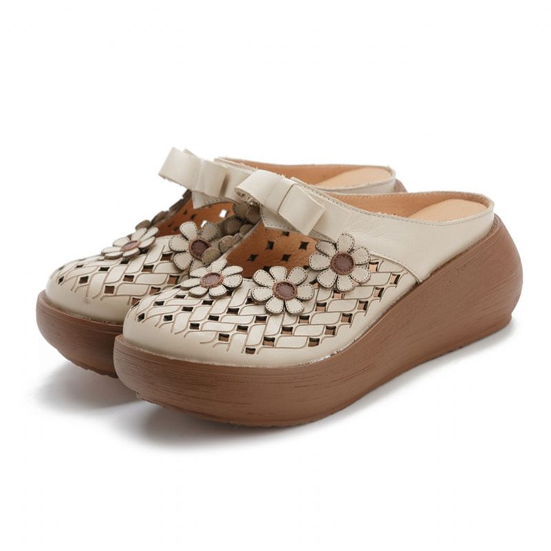 Zomerpantoffels Met Holle Bloemen | Cadeau Schoenen