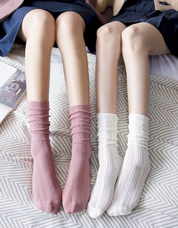 3 Paar Lente Zomer Dames Lace Sokken