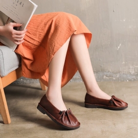 Lente Handgemaakte Gerimpelde Getextureerde Retro Schoenen | Cadeau Schoenen