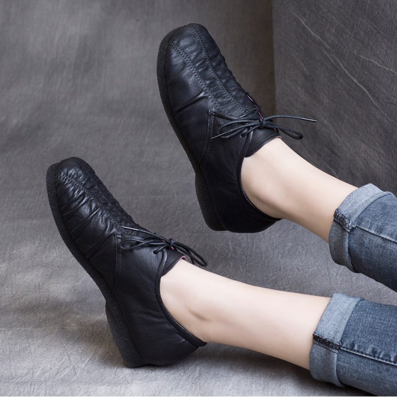 Lente Handgemaakte Koe Peesbodem Retro Schoenen | Cadeau Schoenen