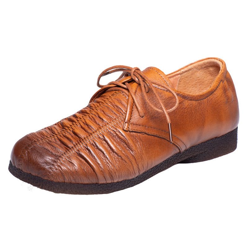 Lente Handgemaakte Koe Peesbodem Retro Schoenen | Cadeau Schoenen