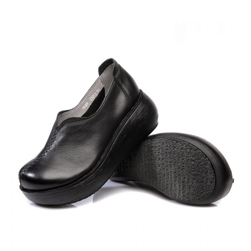 Lente Handgemaakte Wedge Damesschoenen